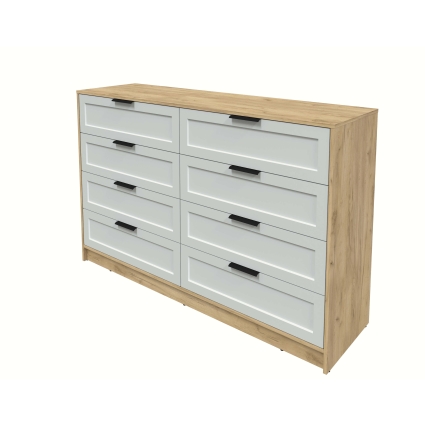 Kомод Тренд КТ-К157 (Дуб золотой ЛДСП/ Грэй ЛМДФ) Ш1565 В1020 Г451